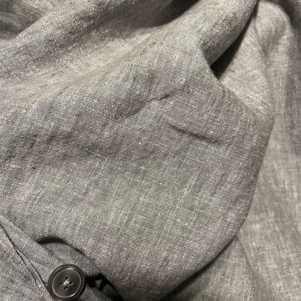 Gently Used Restoration Hardware Linen Duvet Cover - King/Cal King Graphite - Picture 8 of 9